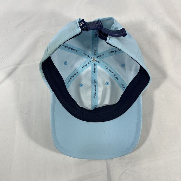 VINEYARD VINES HAT CAP POWDER BLUE ADJUSTABLE ONE SIZE FITS MOST STRAP LOGO OSFM - Picture 9 of 11
